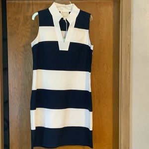 Sail To Sable navy/white sleeveless tunic - Medium